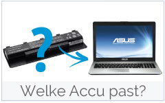 Welke accu-batterij past in mijn Asus laptop?