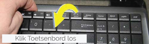 Stap 4: Asus A52 G51 K52 Toetsenbord-Keyboard vervangen